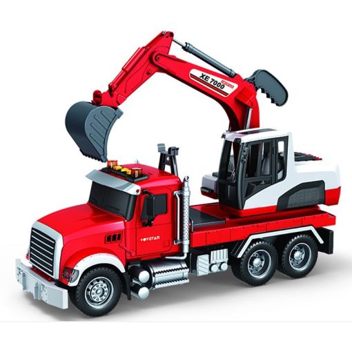 Xe cẩu đỏ KTD197 thùng 18 bộ