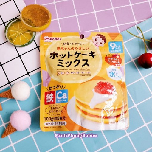 Bột làm bánh wakodo hot cake vị bí đỏ và khoai tây 100g AD3897
