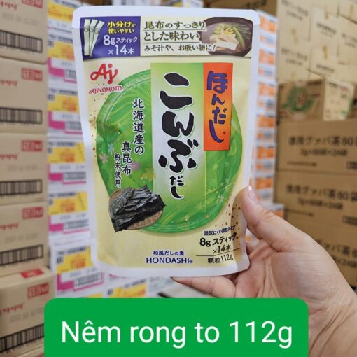 Bột nêm Ajinomoto vị rong biển 112g AD5400 thùng 80 gói