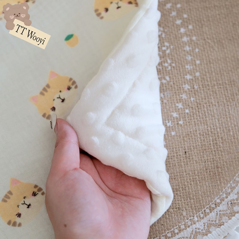 Gối xô muslin hạt đậu TT002 thùng 100 chiếc