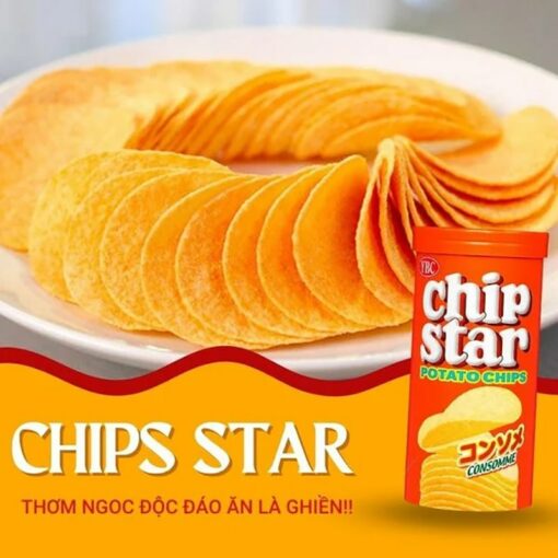 Khoai tây Chip Star YBC cam vị súp 45g AD0120 thùng 48 hộp