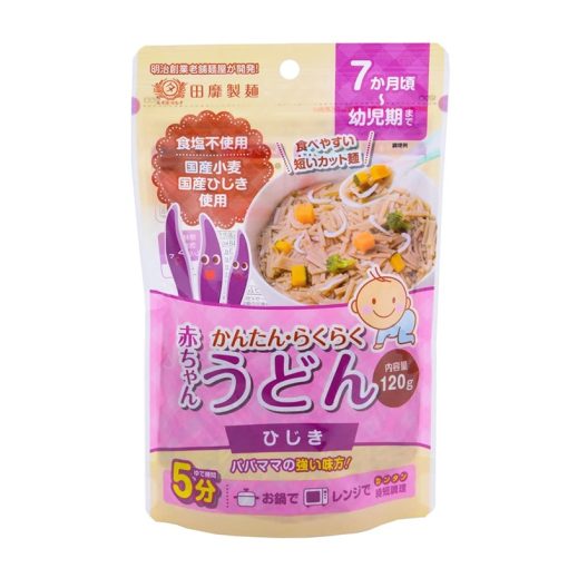 Mì Udon Tanabiki vị rong biển Hijiki 120g AD6601 thùng 10 gói