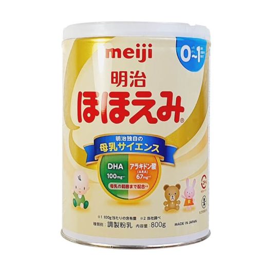Sữa bột Meiji số 0-1, hộp 800g AD6542 thùng 8 hộp