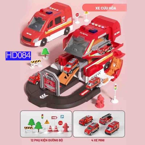 Xe cứu hỏa biến hình HD084