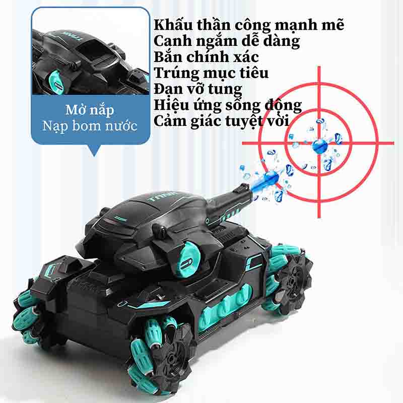 Xe tank bắn nước HD075