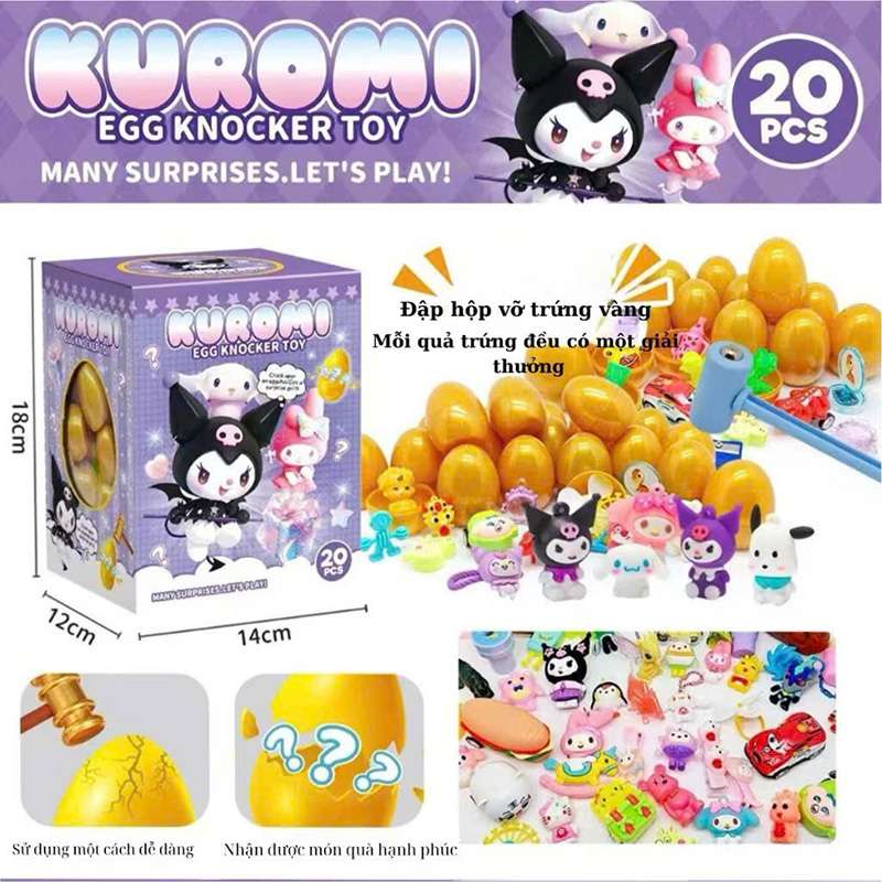 Hộp đập trứng Kuromi thùng 72 bộ M009