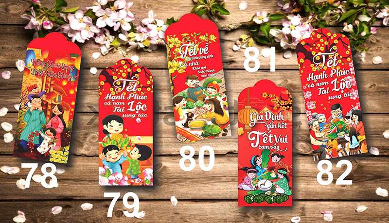 Lì xì truyền thống tết LX005 thùng 10k chiếc Lì xì truyền thống tết LX005 thùng 10k chiếc