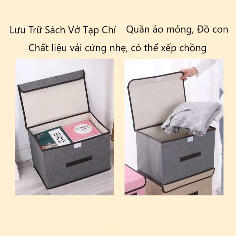 Set 2 hộp đựng quần áo nó nắp TMG092 thùng 50 set