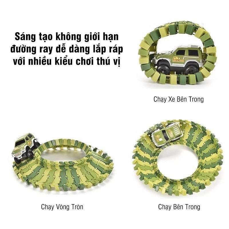 Đường ray khủng long 240 chi tiết hd128