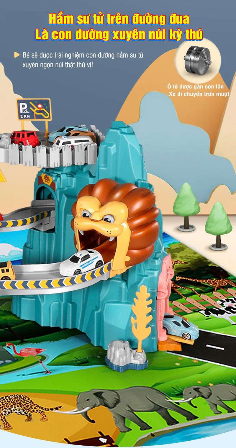 Lego hầm trượt sư tử hd124