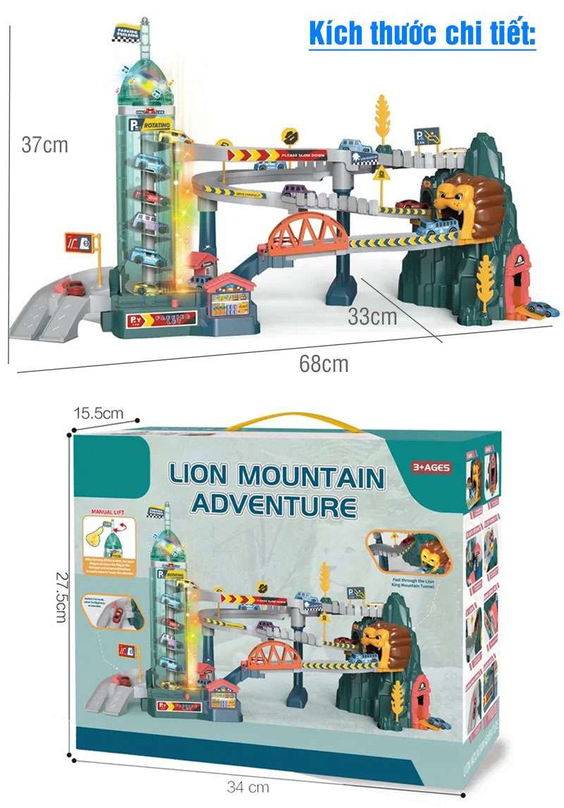 Lego hầm trượt sư tử hd124
