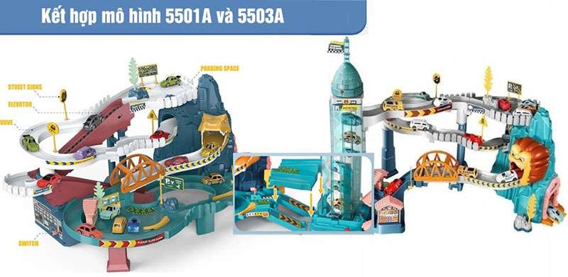 Lego hầm trượt sư tử hd124