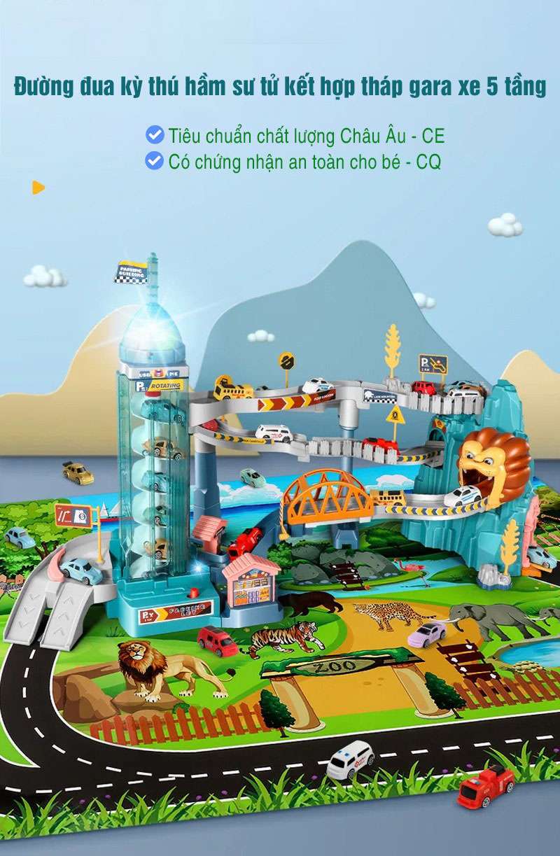 Lego hầm trượt sư tử hd124
