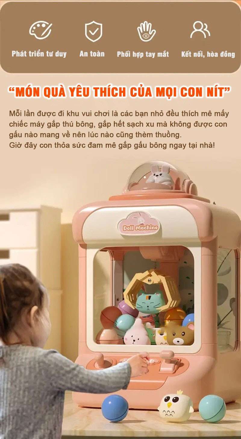 Máy gắp thú mini hd031