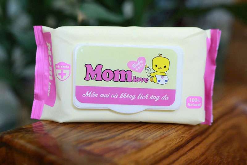 Set 5 thùng khăn ướt Momlove KU002 thùng 24 gói 80 tờ