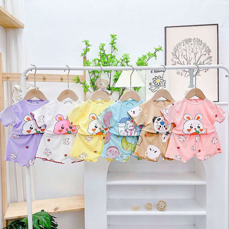 Bộ cộc tăm lụa bé gái QA030 lố 30 bộ đủ size