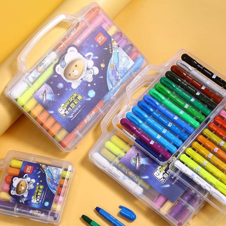 Bút sáp dầu Deli 24 màu hk045