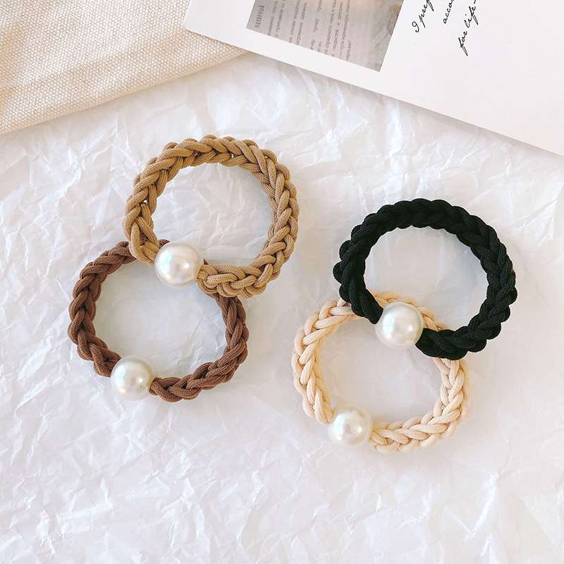 Dây buộc tóc cao su ngọc trai hk063