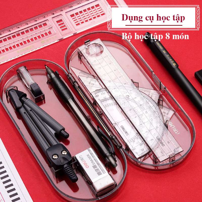 bộ dụng cụ học tập 8 món hk015