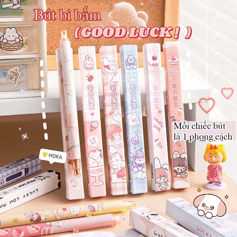 Bút bi bấm kèm hộp hk019 Bút bi bấm kèm hộp hk019