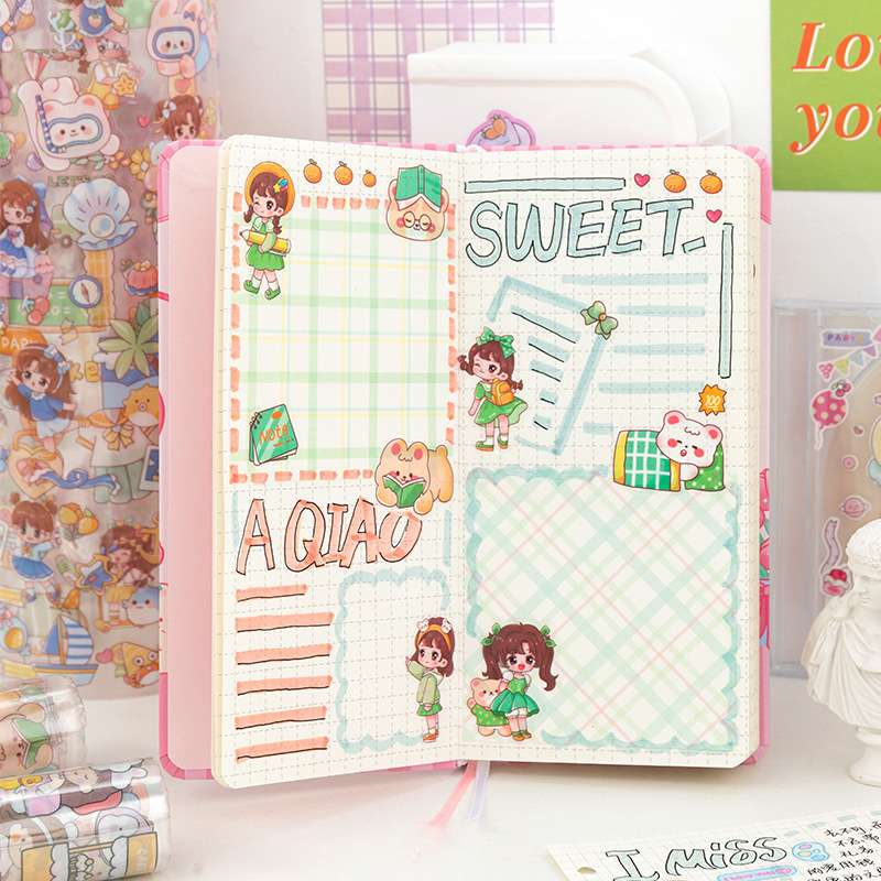Cuộn sticker hoạt hình trong suốt hk053 Cuộn sticker hoạt hình trong suốt hk053