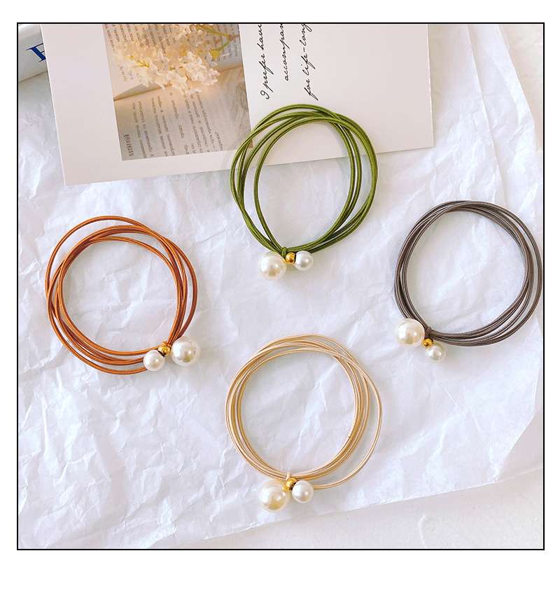 Dây buộc tóc 3 lơp ngọc trai hk060