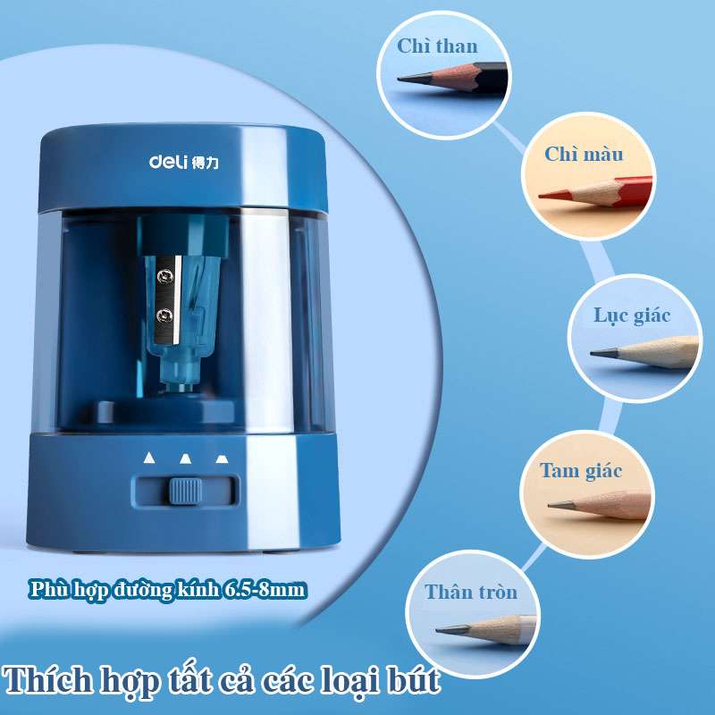 Gọt bút chì điện Deli hk09