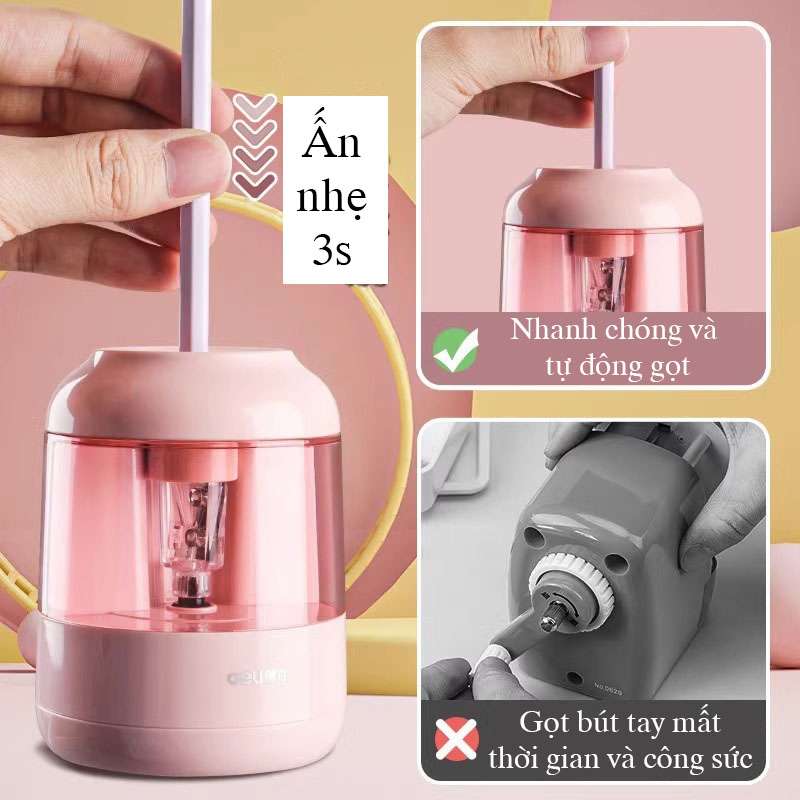 Gọt bút chì Deli tự động hk06