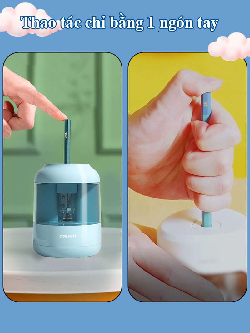 Gọt bút chì Deli tự động hk06