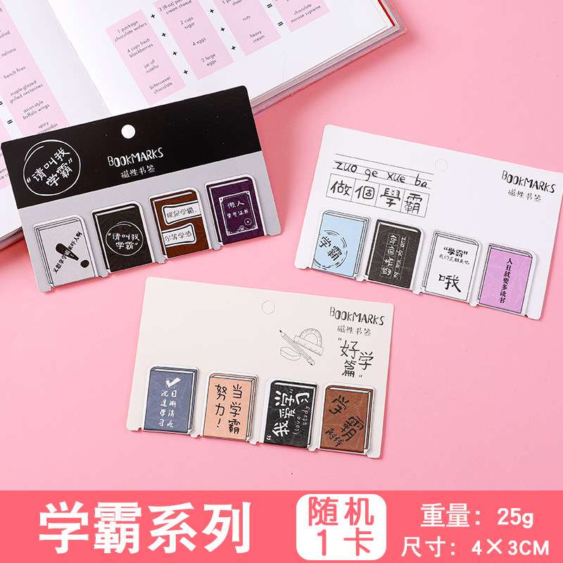 Vỷ 6 bookmark nam châm kẹp sách hk018