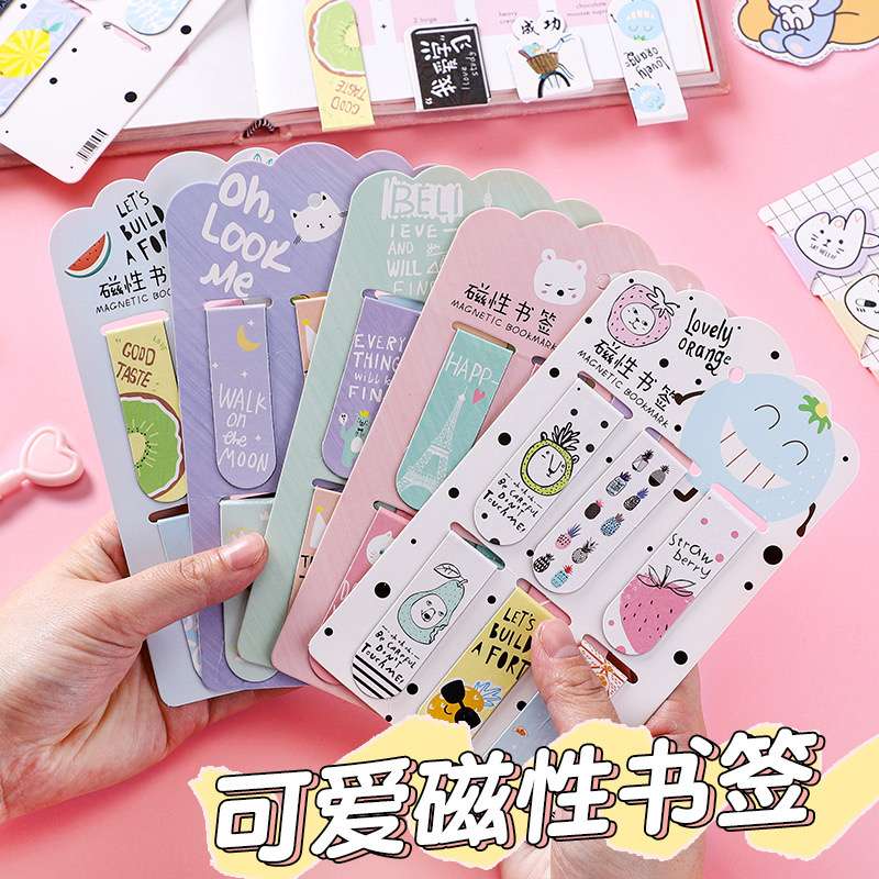 Vỷ 6 bookmark nam châm kẹp sách hk018