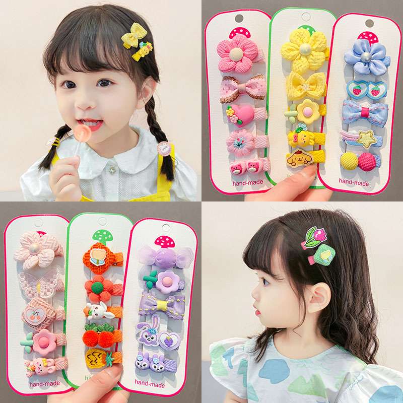 Kẹp tóc bọc vải hk010
