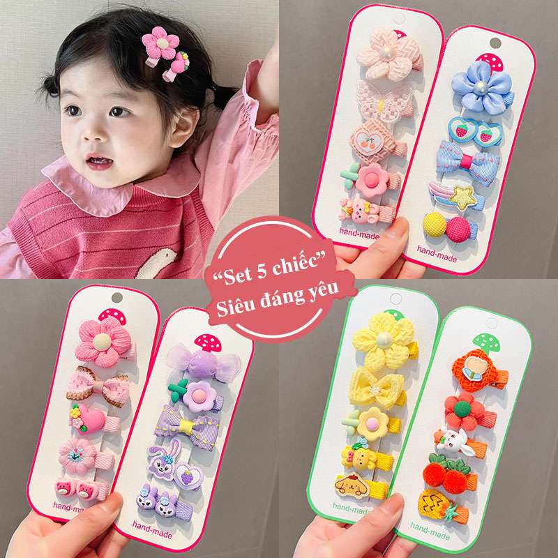 Kẹp tóc bọc vải hk010