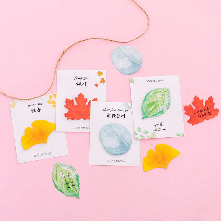 Giấy note lá cây hk099 Giấy note lá cây hk099