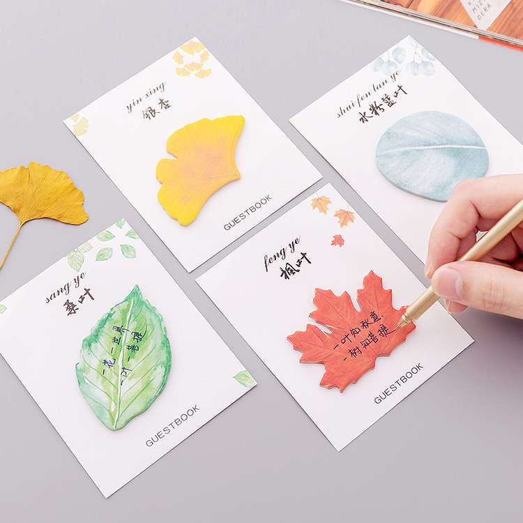 Giấy note lá cây hk099