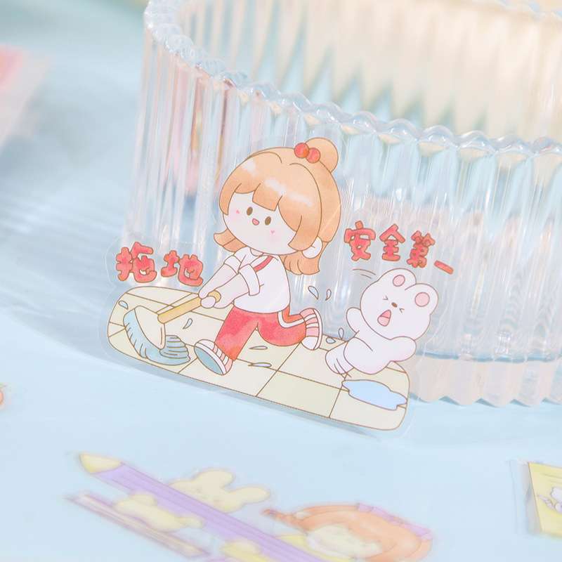 Gói 40 sticker trong suốt hk100
